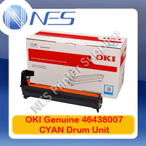 OKI Genuine 46438007 CYAN Imaging Drum Unit for C833/C833n/C833dn (30K)